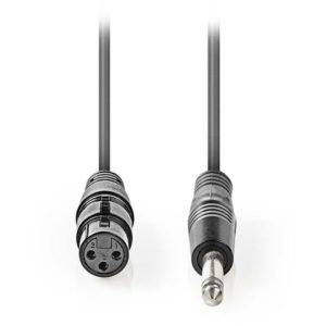 NEDIS COTG15120GY100 Unbalanced XLR Audio Cable XLR 3-pin Female - 6.35 mm Male NEDIS.