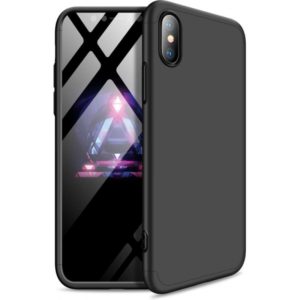 GKK Θήκη 360 protection front and back full body για Apple Iphone Xs Max - Black 7426825356895