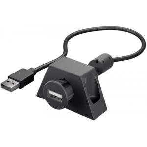 GOOBAY καλώδιο USB 2.0 σε USB (F) 93351, με bracket, copper, 2m, μαύρο 93351.
