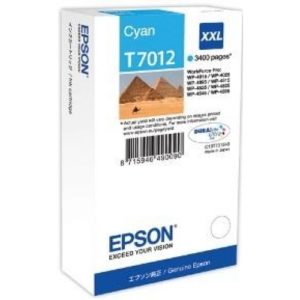 Ink Epson T70124010 Cyan with pigment ink -Size XXL 3.4k pages. C13T70124010.( 3 άτοκες δόσεις.)