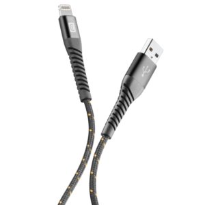 CELLULAR LINE Tetraforce Cable Extreme 2m USB Lightning (Apple) MFI Black TETRACABMFI2MK