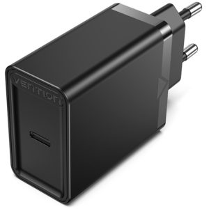 VENTION USB-C Wall Charger (20W) EU Black (FADB0-EU).