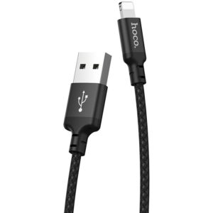 HOCO X14 TIMES SPEED LIGHTNING CHARGING CABLE(L=2M), ΜΑΥΡΟ