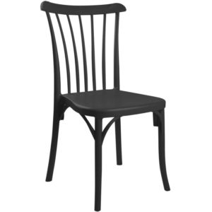 Καρέκλα Varossi Gozo Μαύρο 900-074( 3 άτοκες δόσεις.)