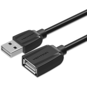 VENTION USB 2.0 Extension Cable 0.5M Black (VAS-A44-B050).