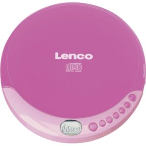 Lenco CD-011 Pink Φορητό CD player Discman μπαταρίας με ακουστικά CD-011PK( 3 άτοκες δόσεις.)