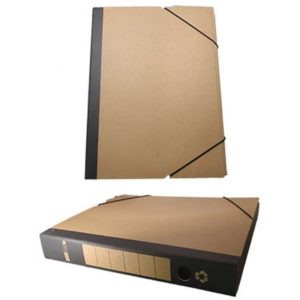 Officepoint Κουτί λάστιχο οικολογικό 26Χ36Χ5 κραφτ Μαύρο (OP-F-23771) (OFPOP-F-23771).