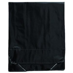 Τσάντα σε μεταλλικό χρώμα μαύρο 34x35x8εκ..