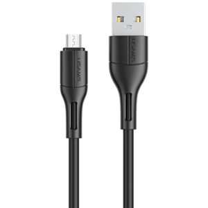 USAMS καλώδιο Micro USB σε USB US-SJ502, 2A, 1m, μαύρο SJ502USB01.