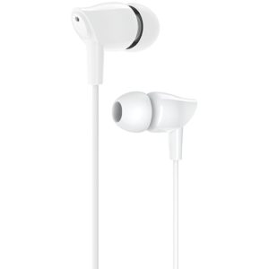 USAMS earphones με μικρόφωνο EP-37, 10mm, 3.5mm, 1.2m, λευκά HSEP3702.