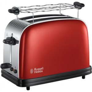 RUSSELL HOBBS 23330-56 Colours Plus Flame Red Toaster 23385036002( 3 άτοκες δόσεις.)