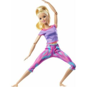 Mattel Barbie: Made to Move - Purple Dye Pants Blonde Doll (GXF04).