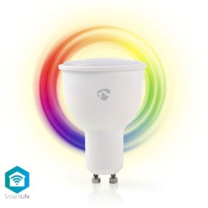 NEDIS WIFILC10WTGU10 WiFi Smart LED Bulb Full Colour and Warm White GU10 NEDIS.