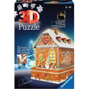 Ravensburger 3D Puzzle Midi: Gingerbread House Night Edition (216pcs) (11237).( 3 άτοκες δόσεις.)