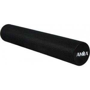 AMILA Foam Roller Φ15x90cm Μαύρο 96823.