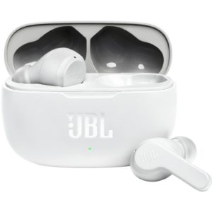 Bluetooth Hands Free JBL Wave 200 In-ear TWS με 20 ώρες Αυτονομία IPX2, Deep Bass Sound Λευκό.( 3 άτοκες δόσεις.)