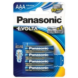 Panasonic αλκαλικές μπαταρίες ΑΑΑ 1,5V EVOLTA (4 τμχ) PAN-LR03EGE/4BP