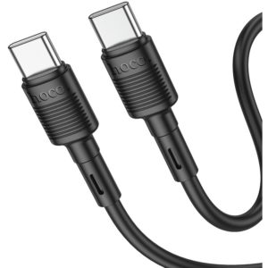Καλώδιο Σύνδεσης Hoco X83 Victory USB-C σε USB-C 60W 20V/3A Μαύρο1m Υψηλής Αντοχής.