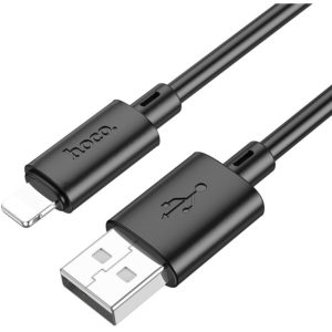 Καλώδιο σύνδεσης Hoco X88 USB σε Lightning 2.4A για Γρήγορη Φόρτιση και Μεταφορά Δεδομένων 1m Μαύρο.