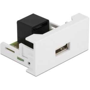 DELOCK module USB σε RJ45 Easy 45 81344, 22.5x45mm, λευκό 81344.