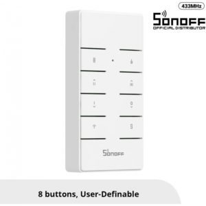 GloboStar 80074 SONOFF RM433R2 - Remote Controller RF 433Mhz 8 Key (Battery Included).