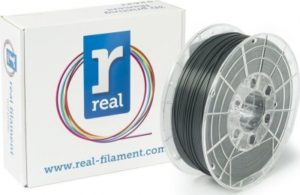 REAL PLA 3D Printer Filament - Gray - spool of 1Kg - 1.75mm (REFPLAGRAY1000MM175).
