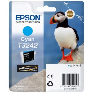 Epson Μελάνι Inkjet T3242 Cyan (C13T32424010) (EPST324240).