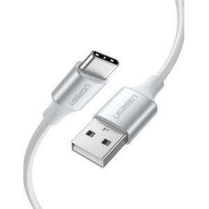 Charging Cable UGREEN US288 TYPE-C Silver 2m 60133 3A.