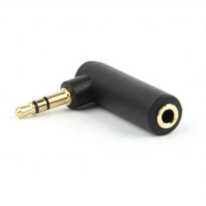 CABLEXPERT 3.5MM STEREO AUDIO RIGHT ANGLE ADAPTER 90° A-3.5M-3.5FL