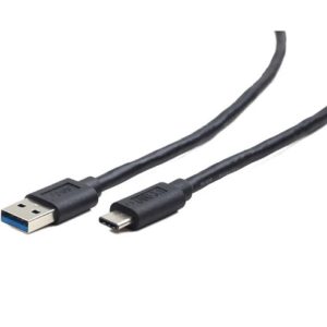 CABLEXPERT USB3.0 AM TO TYPE-C CABLE 0.1M BLACK CCP-USB3-AMCM-0.1M