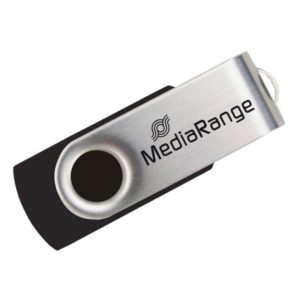 MediaRange USB 2.0 Flash Drive 8GB (Black/Silver) (MR908).