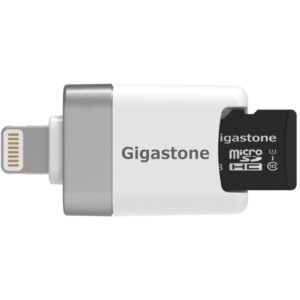 Gigastone i-FlashDrive CR-8600 iOS Card Reader MFI Λευκό για iPhone & iPad & iPod με Micro SD 16GB.( 3 άτοκες δόσεις.)