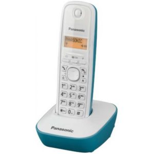 Ασύρματο Ψηφιακό Τηλέφωνο Panasonic KX-TG1611GRC Λευκό-Τυρκουάζ.
