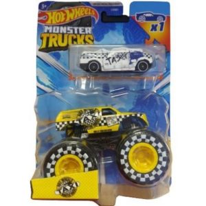 Mattel Hot Wheels Monster Trucks: Taxi Die-Cast Truck (HKM07).