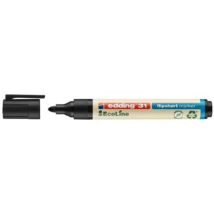 Edding 31 EcoLine Flipchart Marker Black (4-31001) (EDD4-31001).