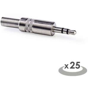 NEDIS CAVC22900ME Jack Connector Stereo 3.5 mm Male 25 pieces Metal NEDIS.