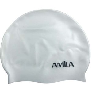 Σκουφάκι Κολύμβησης Παιδικό AMILA Λευκό 47021.