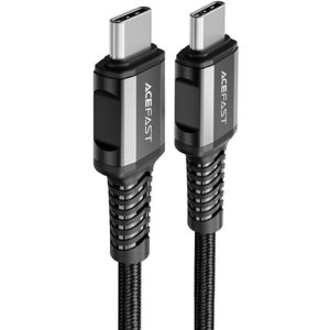Καλώδιο σύνδεσης Acefast C1-03 USB-C σε USB-C Braided 3A 60W 1.2m Μαύρο.