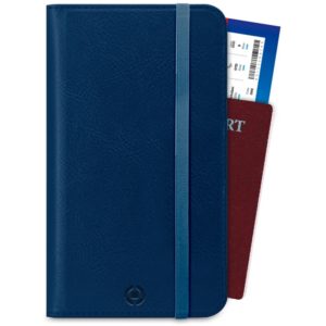 Celly Θήκη Wallet Duomo για Smartphone Διαβατήριο και Κάρτες Μπλε PASSPORTDBL.
