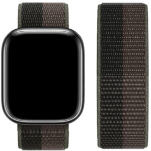 Watchband Hoco WA02 38/40/41mm από Nylon για Apple Watch series 1/2/3/4/5/6/7/8/SE Storm Black with Grey.