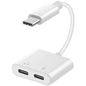 POWERTECH αντάπτορας USB Type-C σε 2x USB Type-C CAB-UC054, 0.11m, λευκό CAB-UC054.