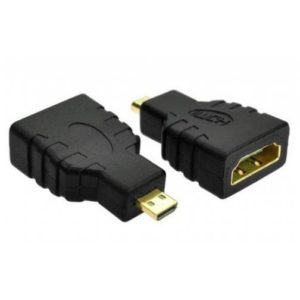 Adaptor HDMI θυληκό σε MICRO HDMI αρσενικό Χρυσό Well 16636