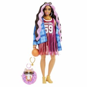 Mattel Barbie Extra - Basketball Doll Jersey Dress Accessories, with Pet Corgi (HDJ46).( 3 άτοκες δόσεις.)