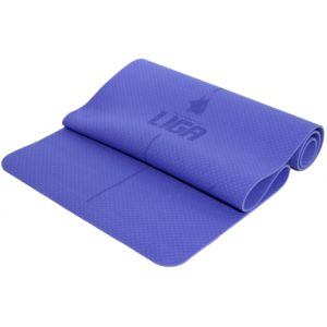 TPE yoga mat (original) 183cm61cm0,6cm (BLUE) LIGASPORT TPE-1B