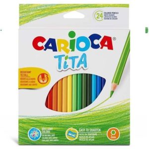 Carioca Tita ξυλομπογιές 24 χρωμάτων (Σετ 6τεμ).