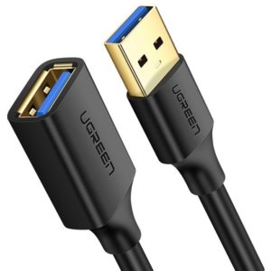 Ugreen Καλώδιο Επέκτασης USB 3.0 Θηλυκό USB-A σε Αρσενικό USB-A 1.5m Μαύρο US129 30126.