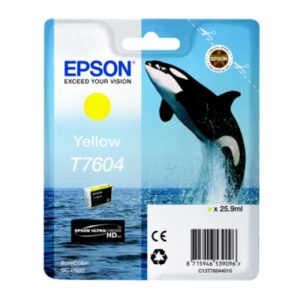 Epson Μελάνι Inkjet T7604 Yellow (C13T76044010) (EPST760440).( 3 άτοκες δόσεις.)
