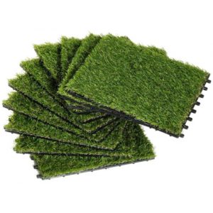 Outsunny συνθετικό γρασίδι για σετ κήπου 10τμχ 30x30cm σκούρο πράσινο (844-127) (OUT844-127).( 3 άτοκες δόσεις.)
