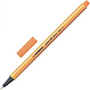 Μαρκαδόρος Σχεδίου STABILO Point 88 0.4 mm (Neon Orange) (88/054).
