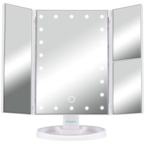 Beper Καθρέφτης Μπαταρίας Τριπλής Επιφάνειας με Μεγέθυνση και Φωτισμό Led P302vis050.